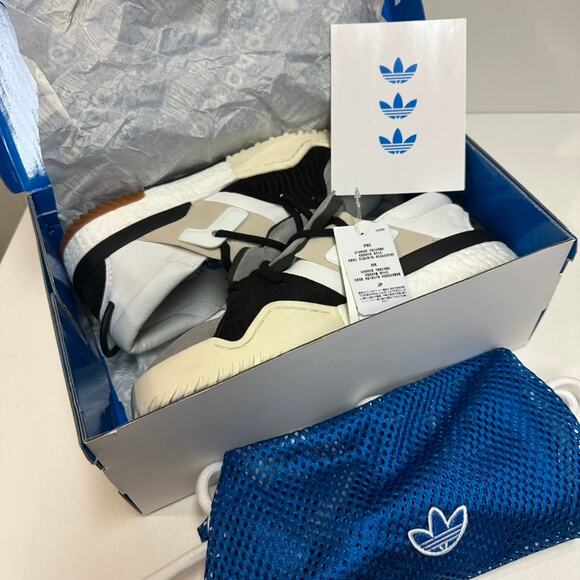 NIB NWT adidas Alexander Wang x AW BBall LO Grey Basketball Low Sneaker Mens 9.5 - Picture 2 of 9